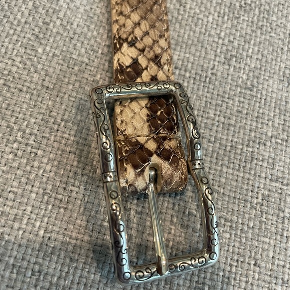 Womens Brighton Belt Leather Snake Skin - Picture 2 of 7